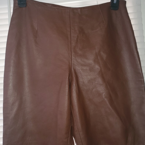 Alberto Makali Womens Leather Pants 10 - Picture 2 of 11